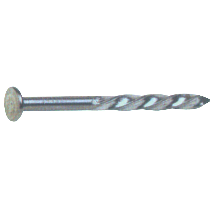 Galvanized twisted nail